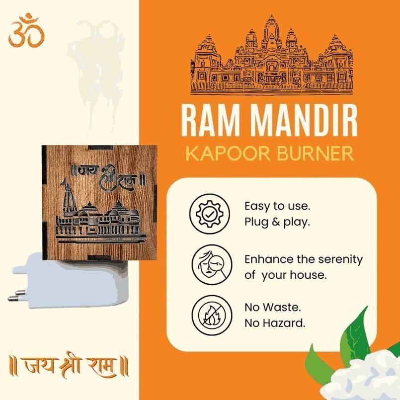 3-in-1 Ayodhya Ram Mandir Aroma Burner