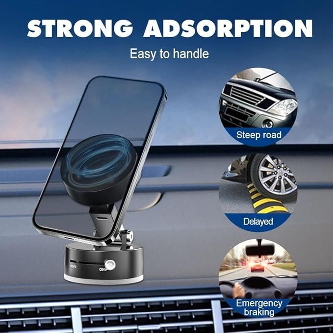 Vacuum Suction Magnetic Phone Stand