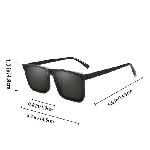 Polarized Retro Square Sunglasses