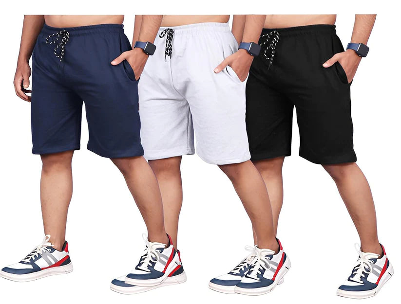 Men's Stretchable Cotton Shorts (BUY 2 GET 1 FREE🔥🔥)