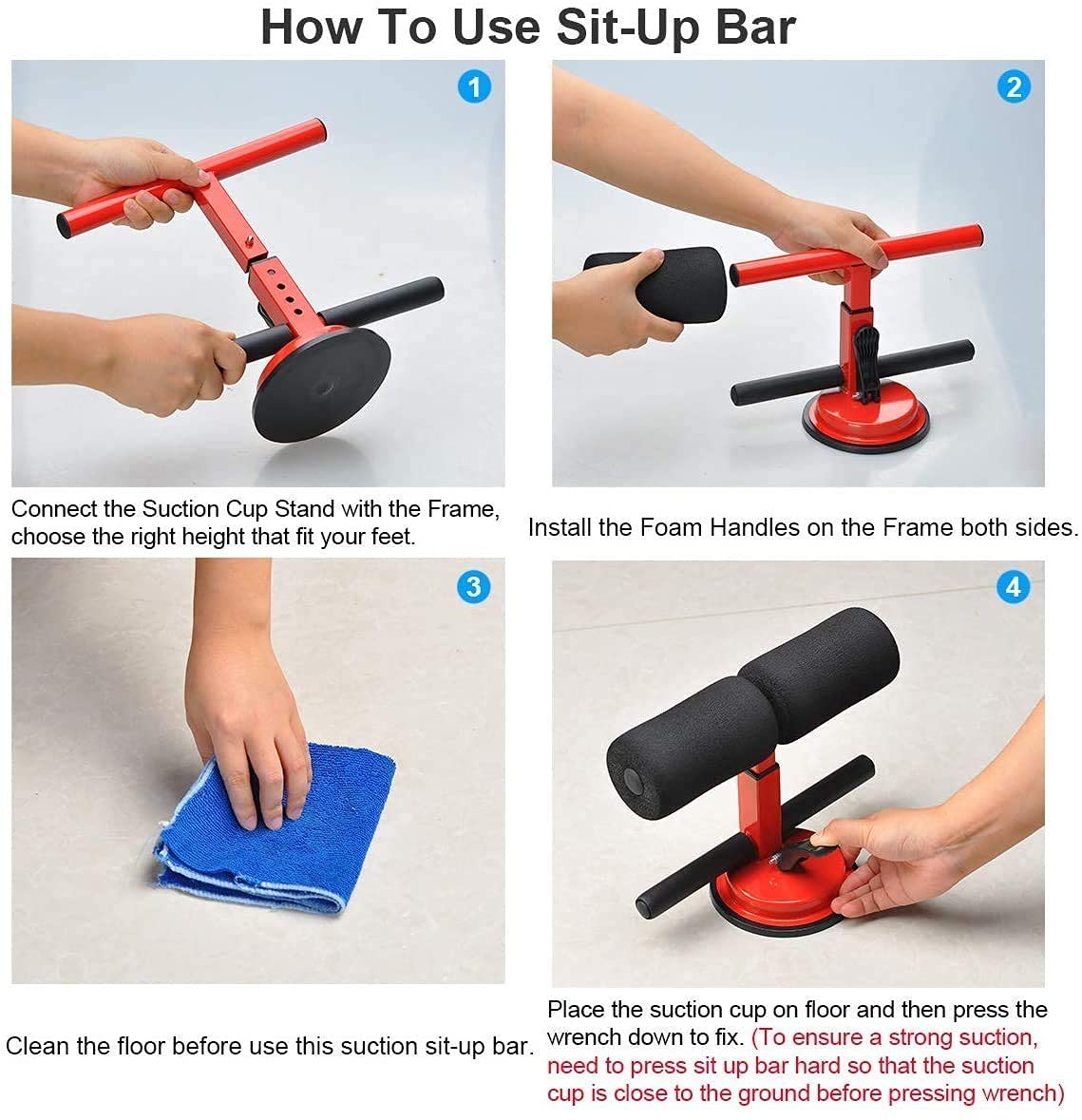 Sit Up Bar Abs Master Gym Equipment for Home Workout