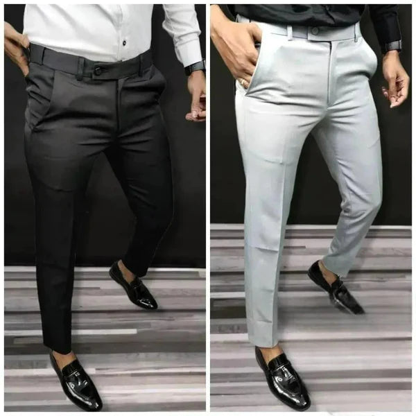 fcity.in - Men Trouser Stylish Trousers Soft Lycra Blend Trousers Mens