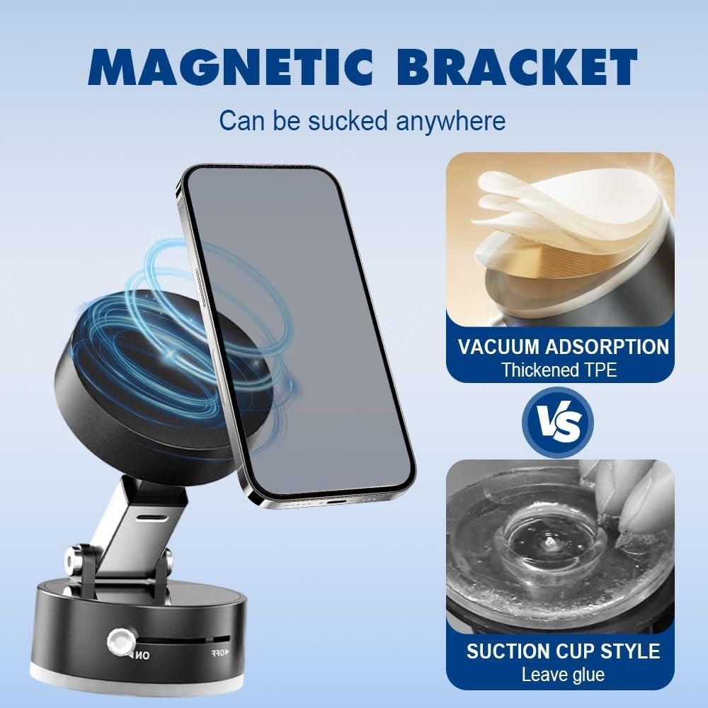 Vacuum Suction Magnetic Phone Stand