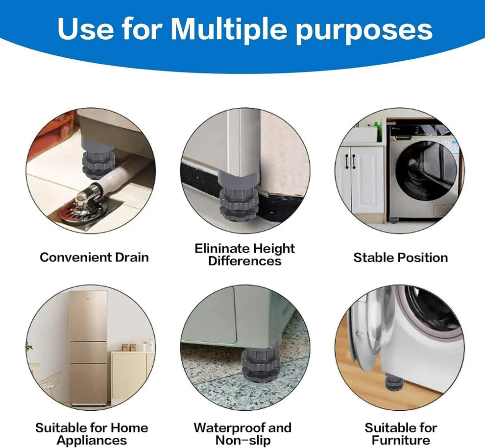 Washing Machine Vibration Pads, Floor Trays, Refrigerator Stand