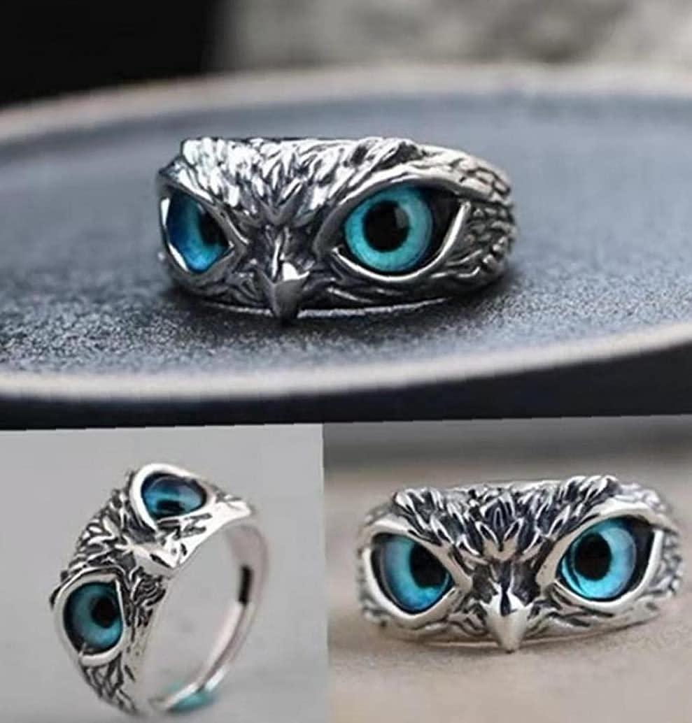 Silver Plated Owl Ring