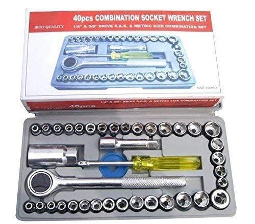 Multipurpose 40 in 1 Screwdriver Socket Set and Bit Tool Kit Set