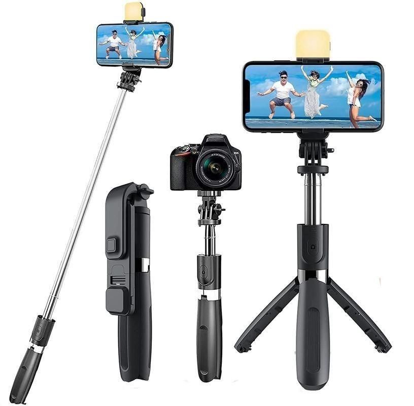 3-in-1 Selfie Stick Tripod with Free Bluetooth Remote