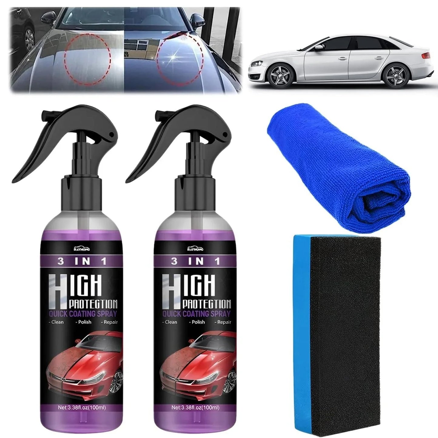 Car Wax Polish (Buy 1 get 1 Free)