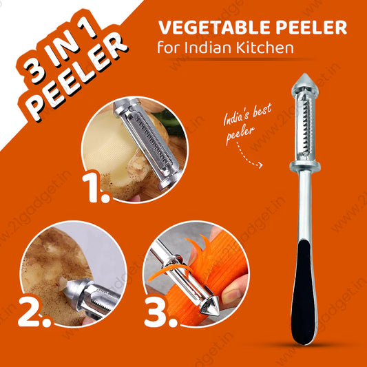 Multifunctional Stainless-Steel Peeler