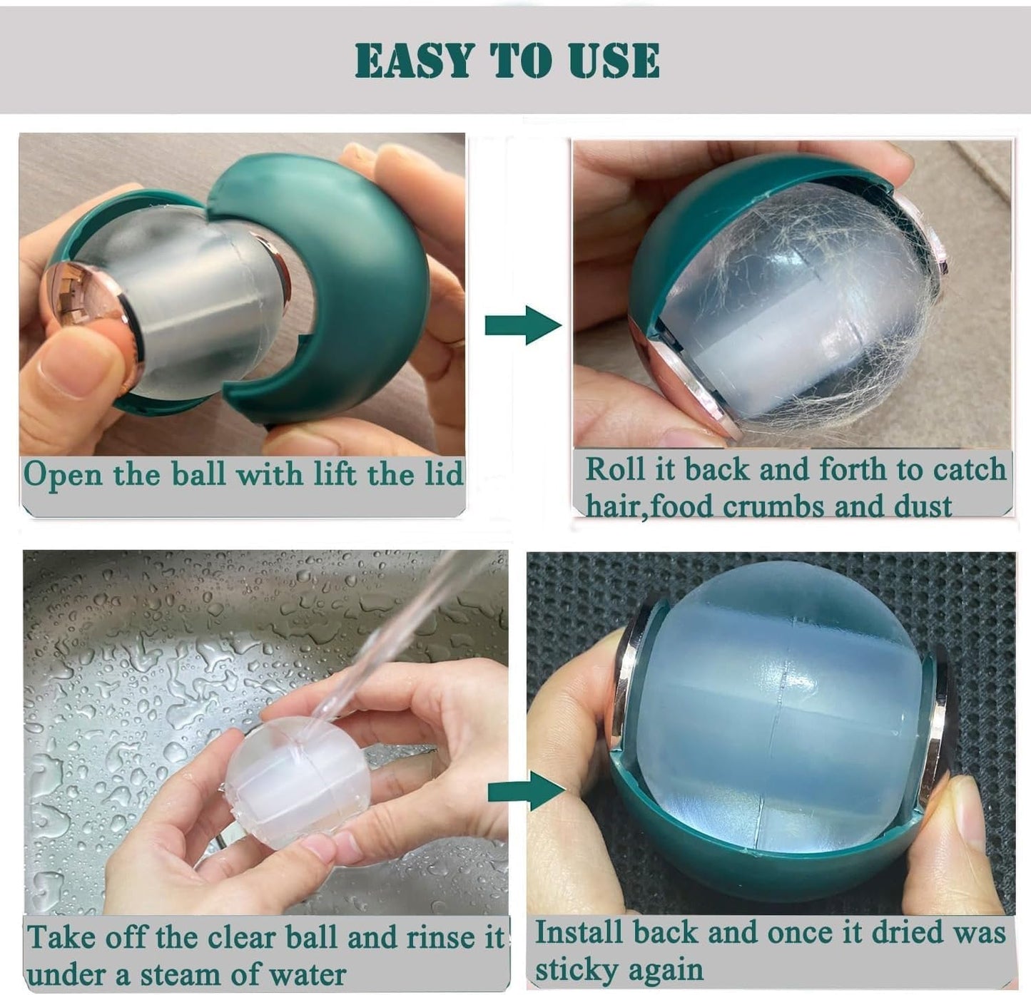 Reusable Lint Roller Ball