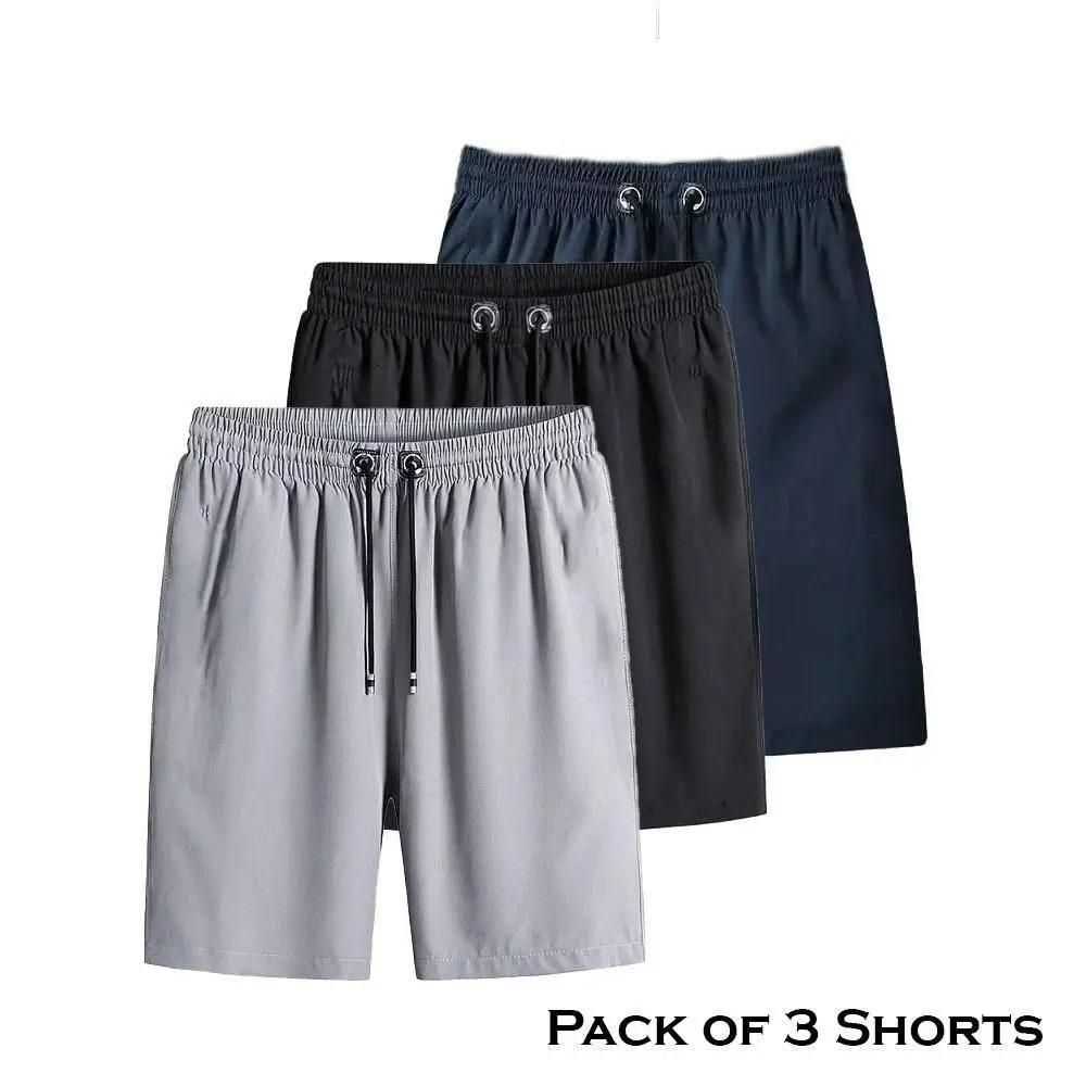 Men's Stretchable Cotton Shorts (BUY 2 GET 1 FREE🔥🔥)